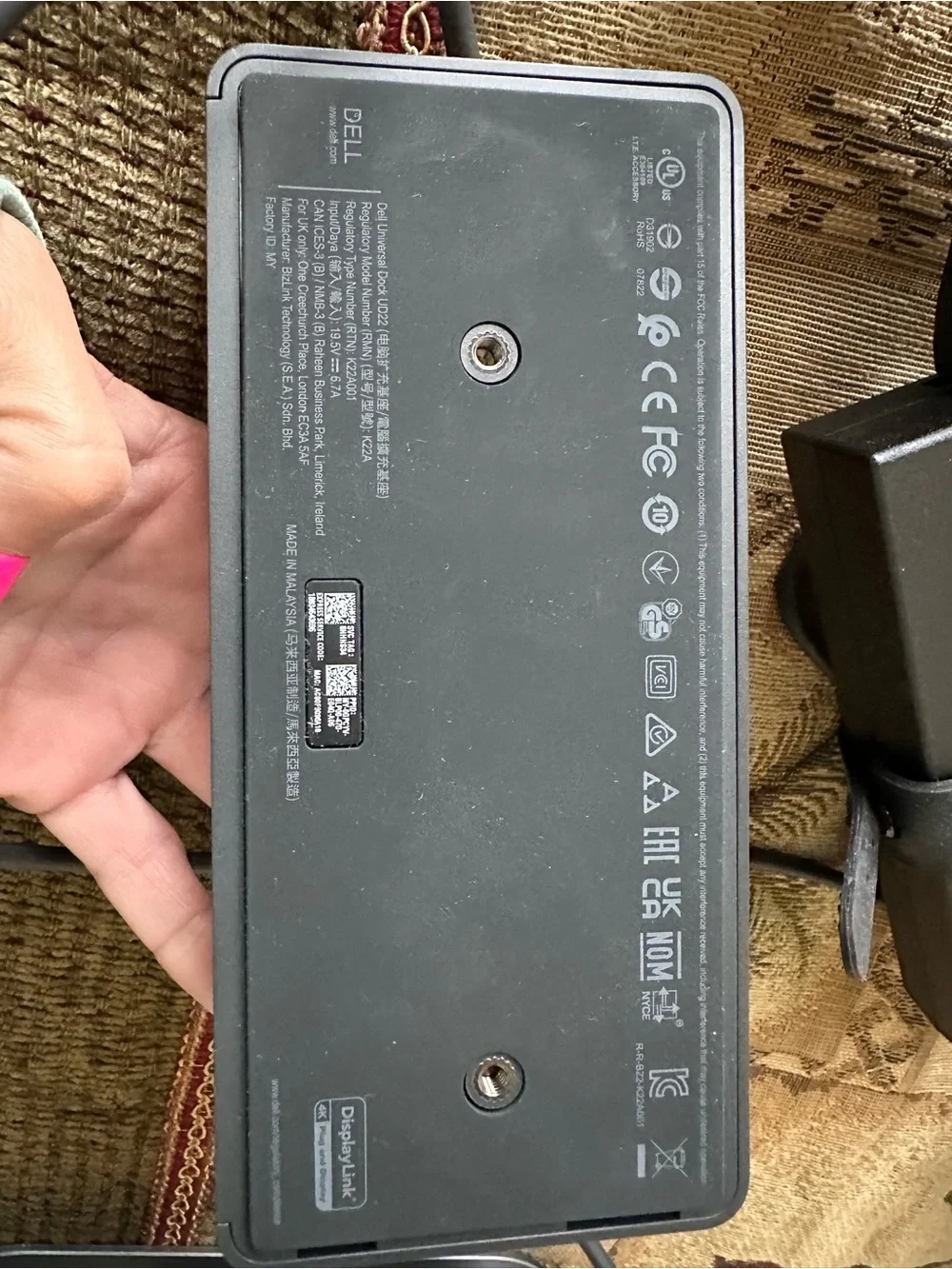 Dell Black VR/AR Power Brick and AC Adapter